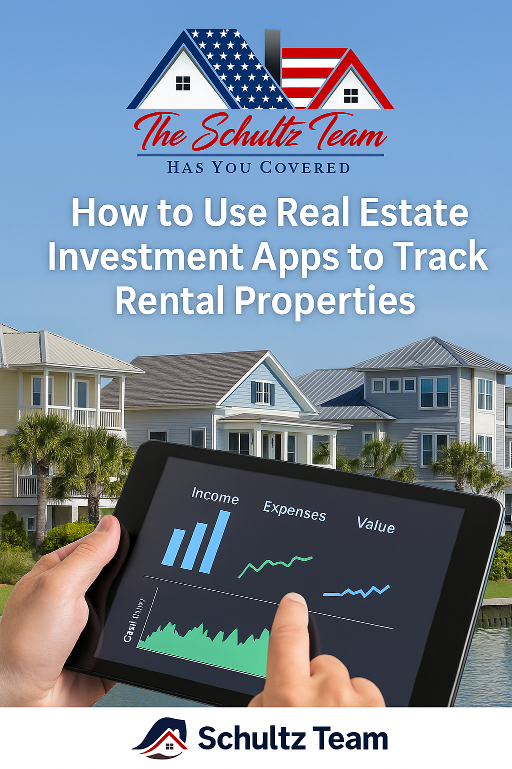 Learn how to use real estate investment apps to track rental properties, manage income and expenses, and analyze performance. The Schultz Team shares the best tools for Emerald Coast investors.