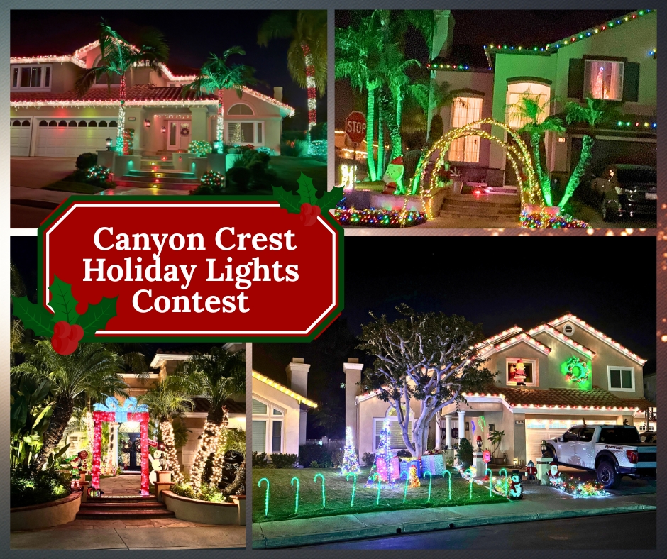 Canyon Crest Holiday Lights Contest