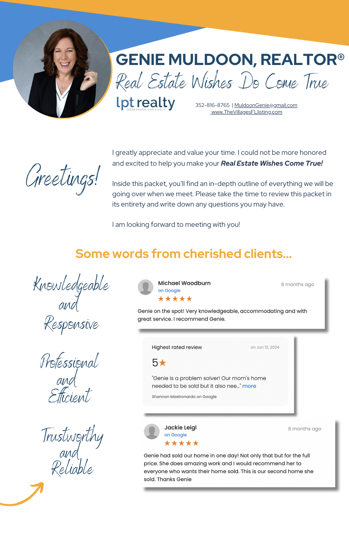 Genie Muldoon, Excellent Reviews