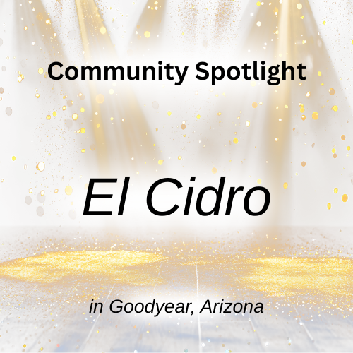 El Cidro community in Goodyear, Arizona new construction homes, builder information, and amenities  