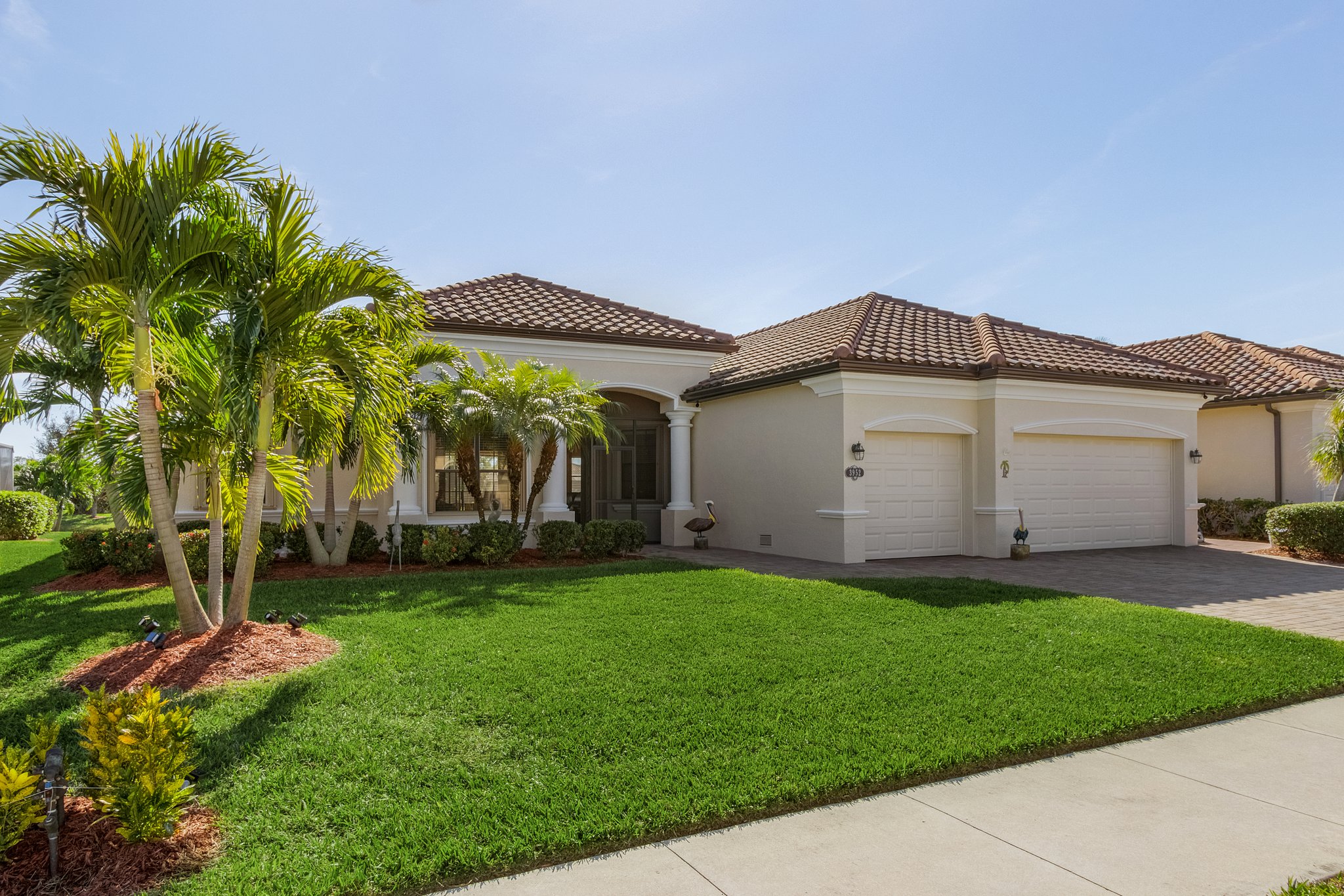 Front exterior of 3952 Treasure Cove Circle in Naples, Florida