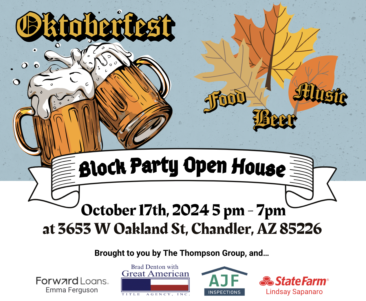 Oktoberfest Block Party Invitation