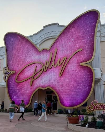 A butterfly, Dolly Parton's lifelong emblem