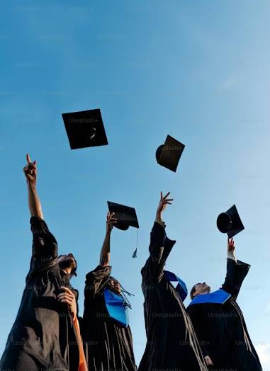 Graduation caps raised in celebration