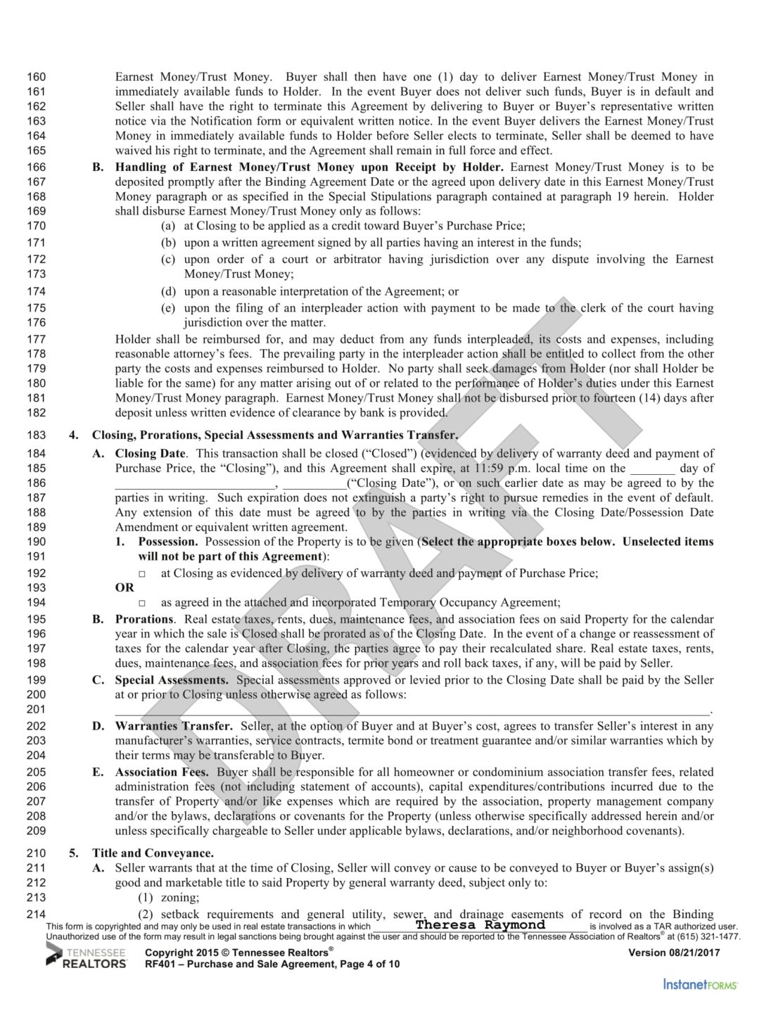 Necessary Documents to Purchase Homes in Tennessee