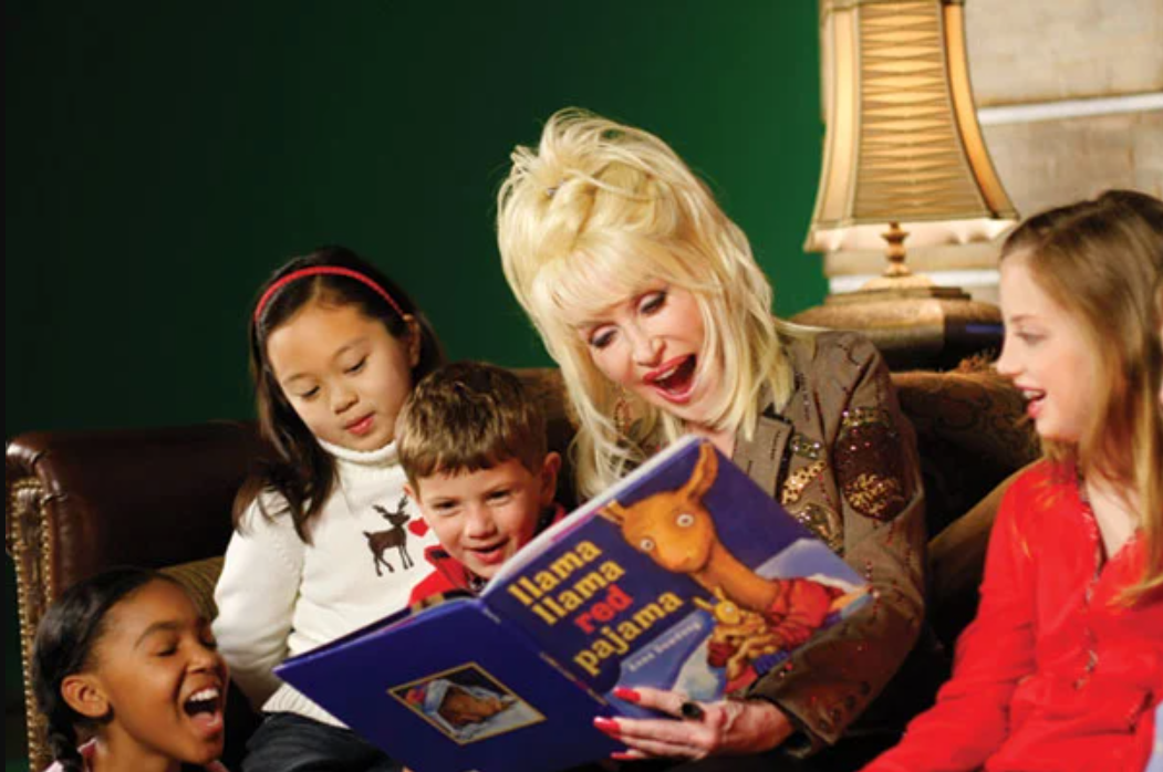 A child enjoying a book