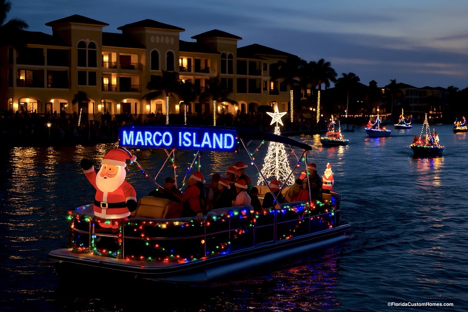 Christmas Boat Parade Marco Island December 20th 2025