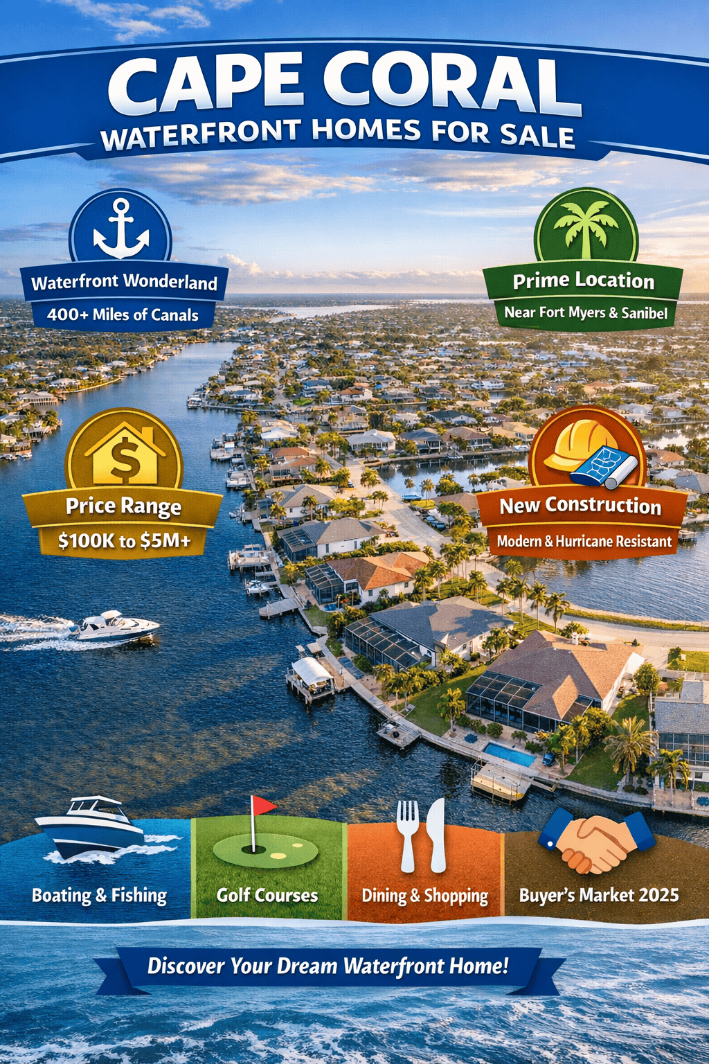 Cape Coral Waterfront Homes