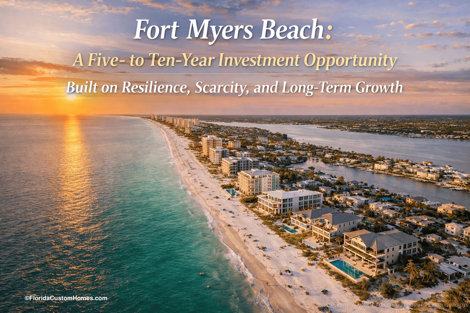 Fort Myers Beach: A Five- to Ten-Year Investment Opportunity Built on Resilience, Scarcity, and Long-Term Growth