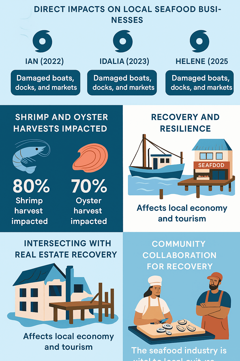 How Recent Hurricanes Have Impacted the Seafood Industry on Fort Myers Beach, Florida