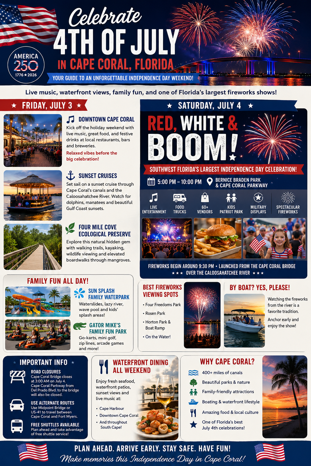 Cape Coral 4th of July 2026 - America 250