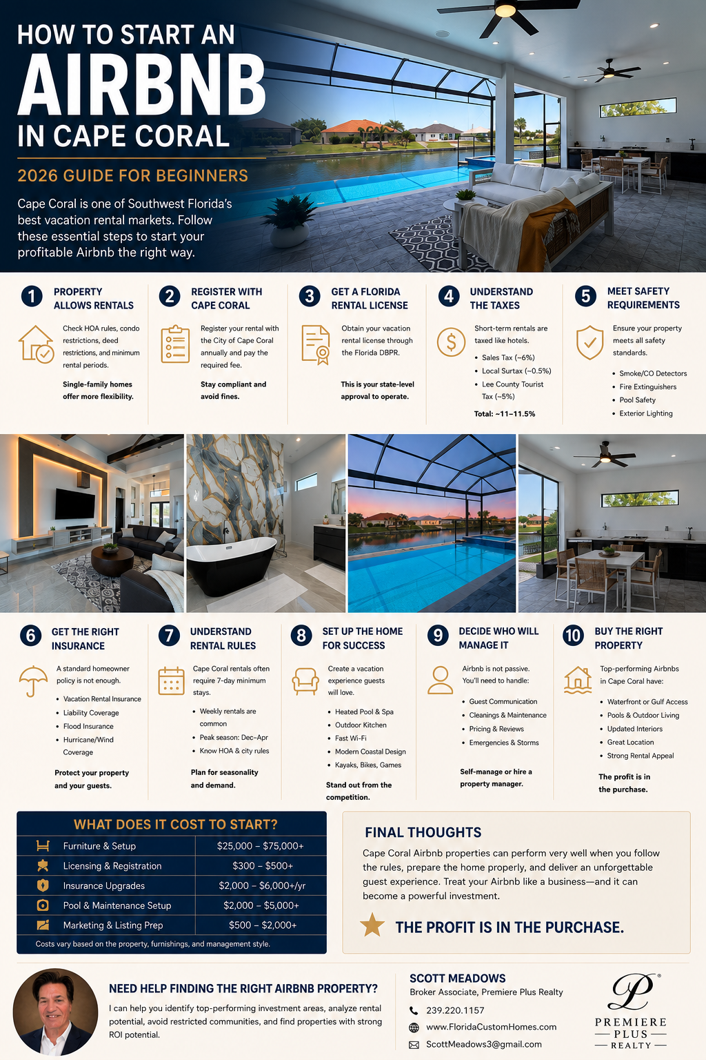 How to Start an airbnb in Cape Coral Florida