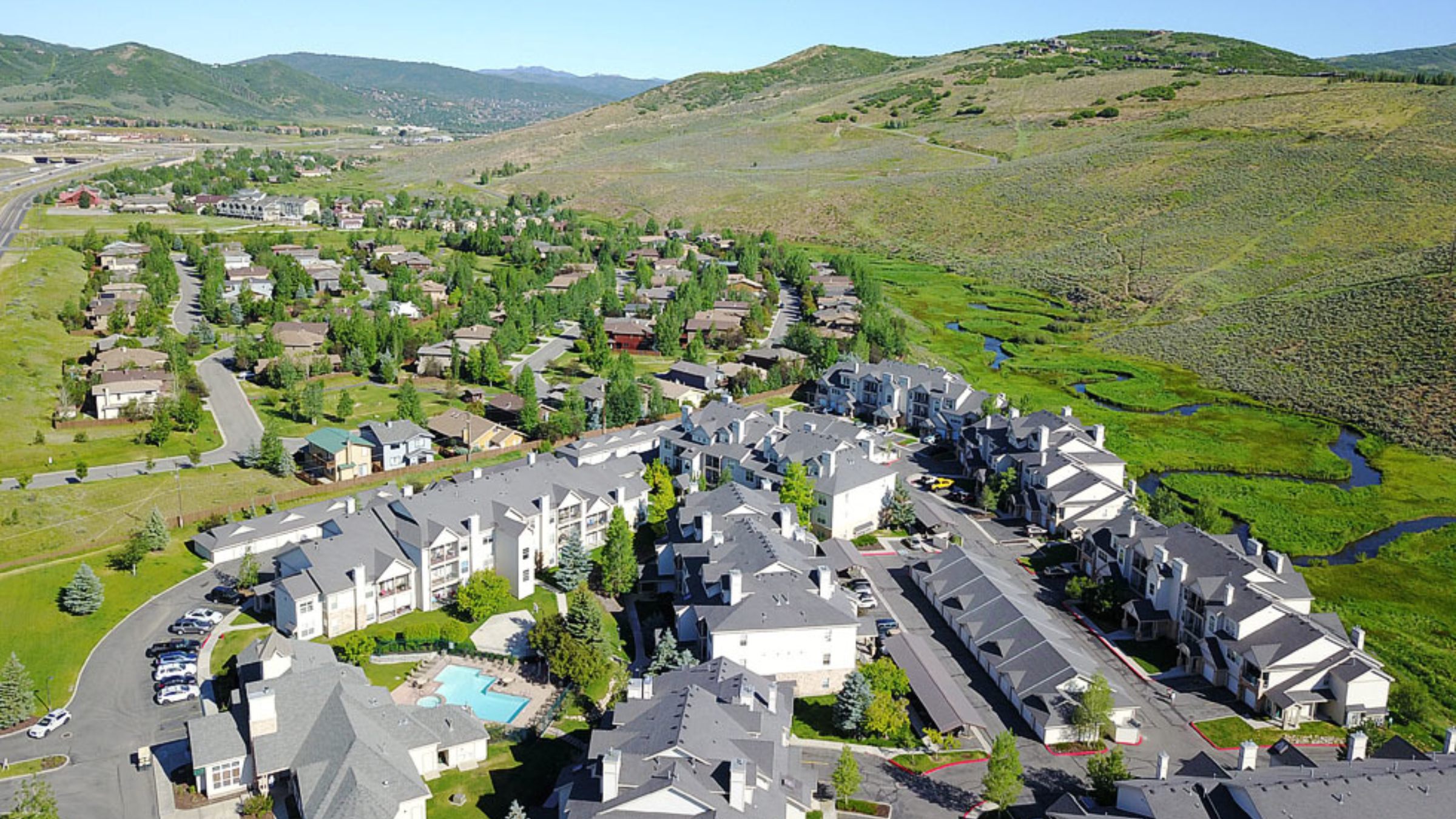 Kimball Junction condos and townhomes with mountain views near Park City, Utah
