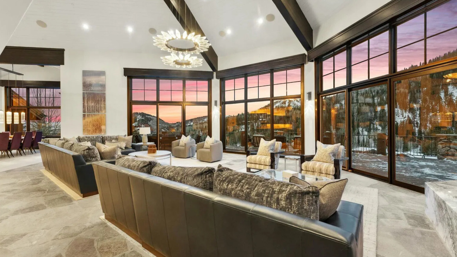 Luxury mountain home in Park City with panoramic views and modern architecture