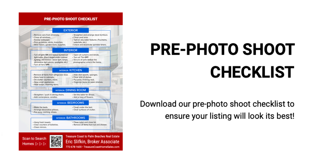 PrePhoto Shoot Checklist