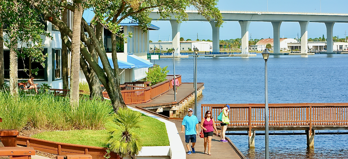 Downtown Stuart, Florida Boardwalk