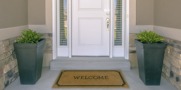 plants front door 
