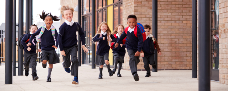 students running