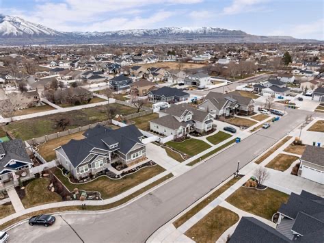 Newer construction homes in riverton neighborhoods.