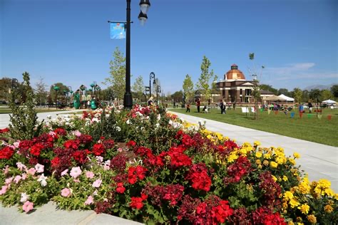 Riverton City Park with the Wasatch Mountains in the background