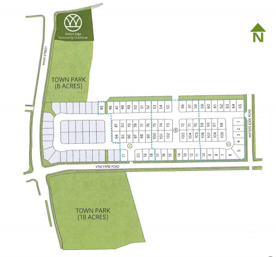 Cascade subdivision map - Vineyard Utah