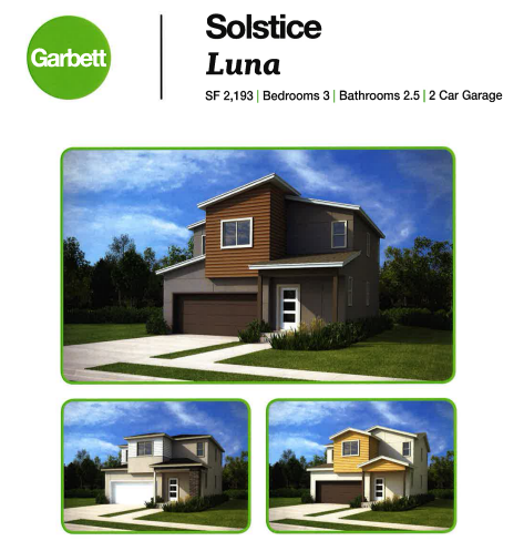 Solstice Luna model home rendering