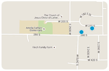 Amelia earhart Elem Homes Map