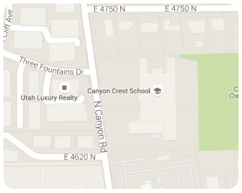 Canyon Crest Elem Homes Map
