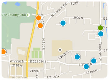 Centennial Middle Schools Homes Map