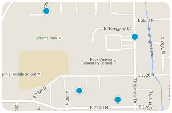 Rock Canyon Elem Homes Map