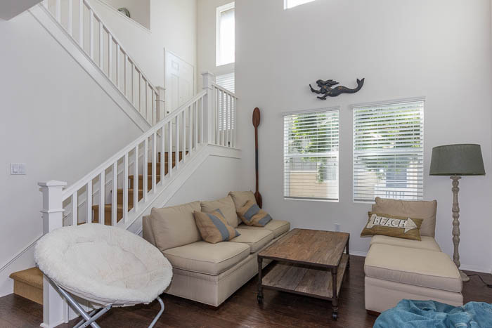 Living Room and Staircase