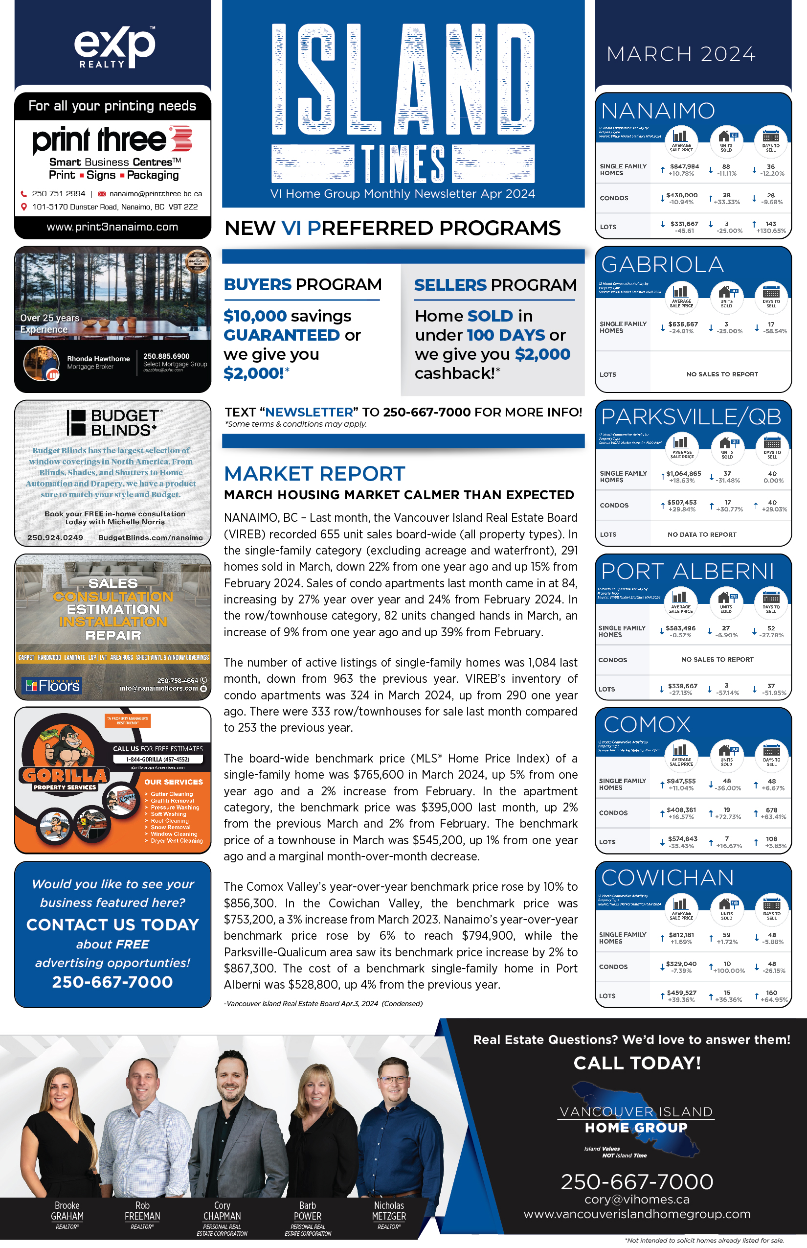 Island Times Newsletter Apr 2024 Page 1