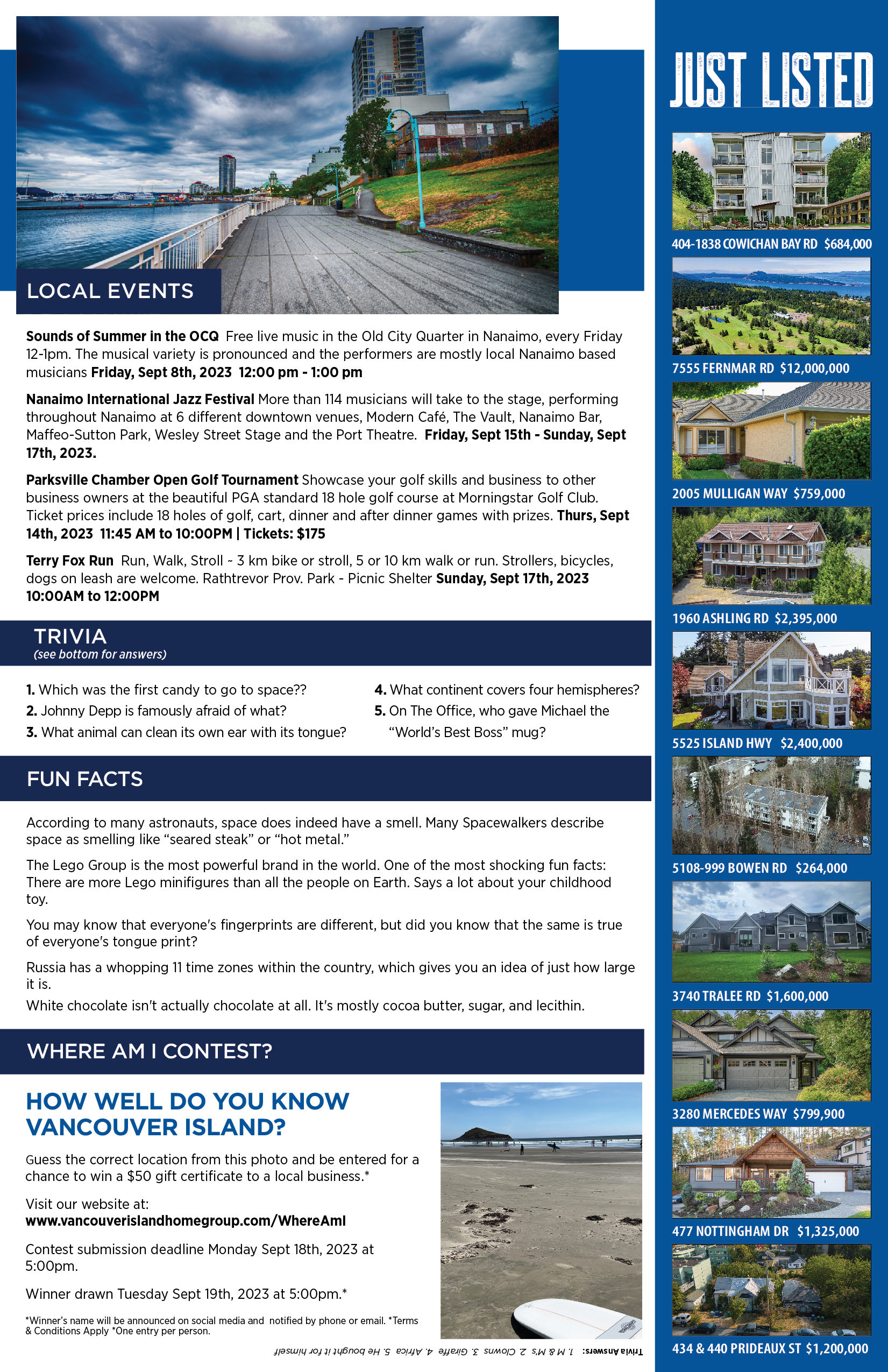 Island Times Newsletter Aug 2023 Page 2