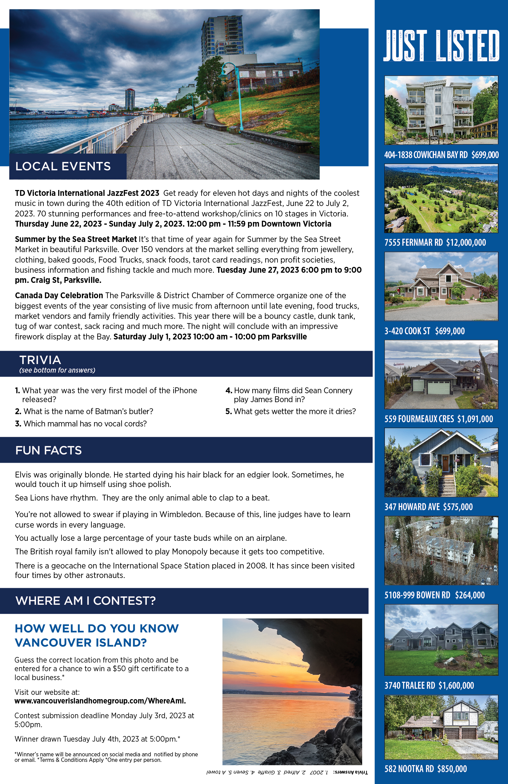 Island Times Newsletter June 2023 Page 2