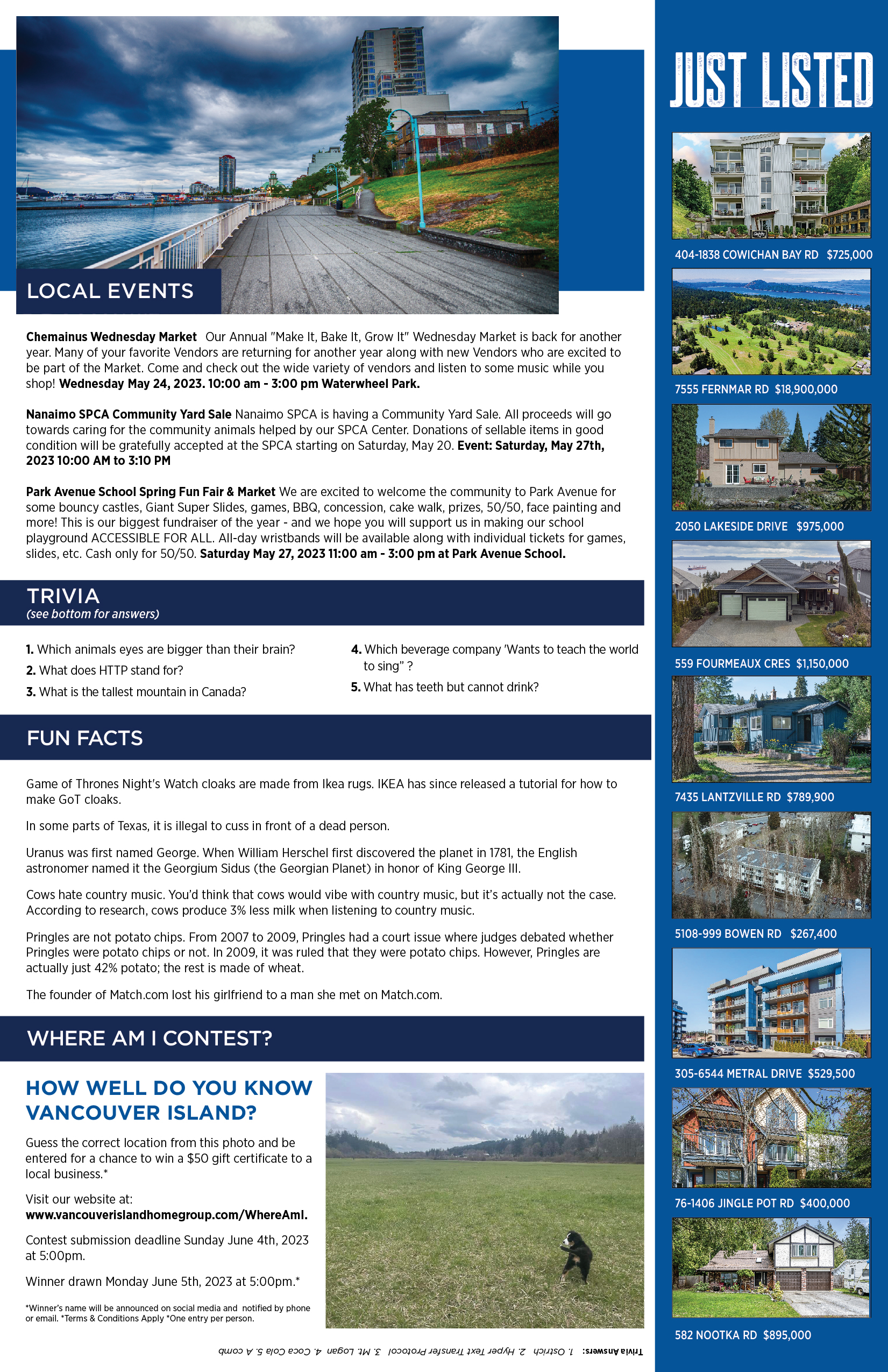 Island Times Newsletter May 2023 Page 2