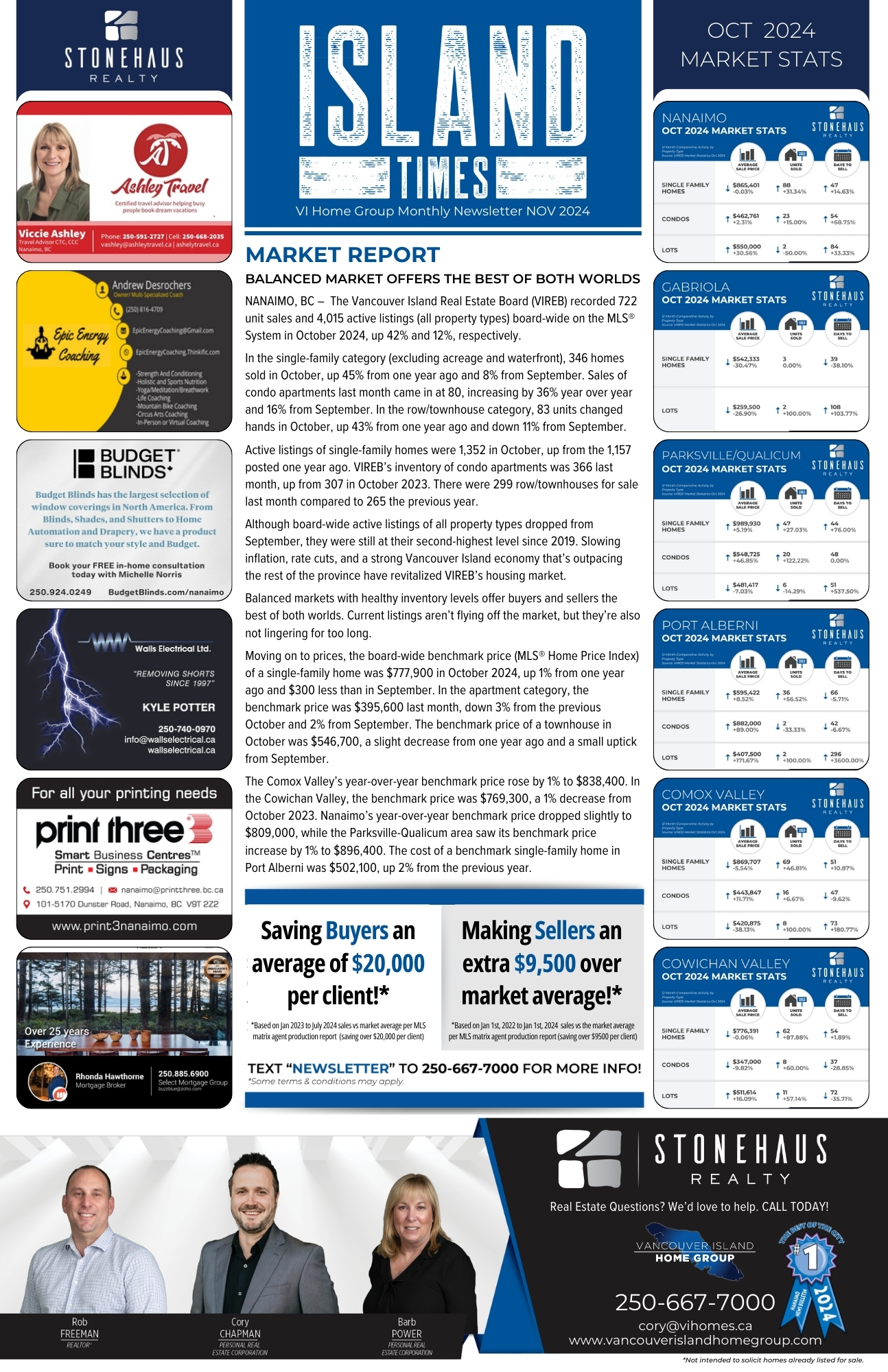Island Times Newsletter Nov 2024 Page 1