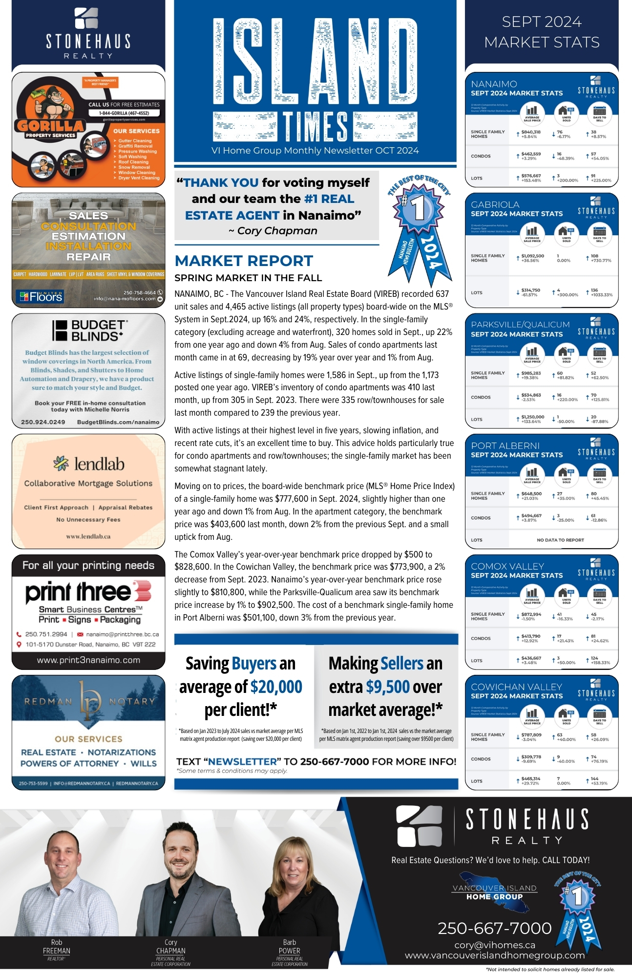 Island Times Newsletter Oct 2024 Page 1