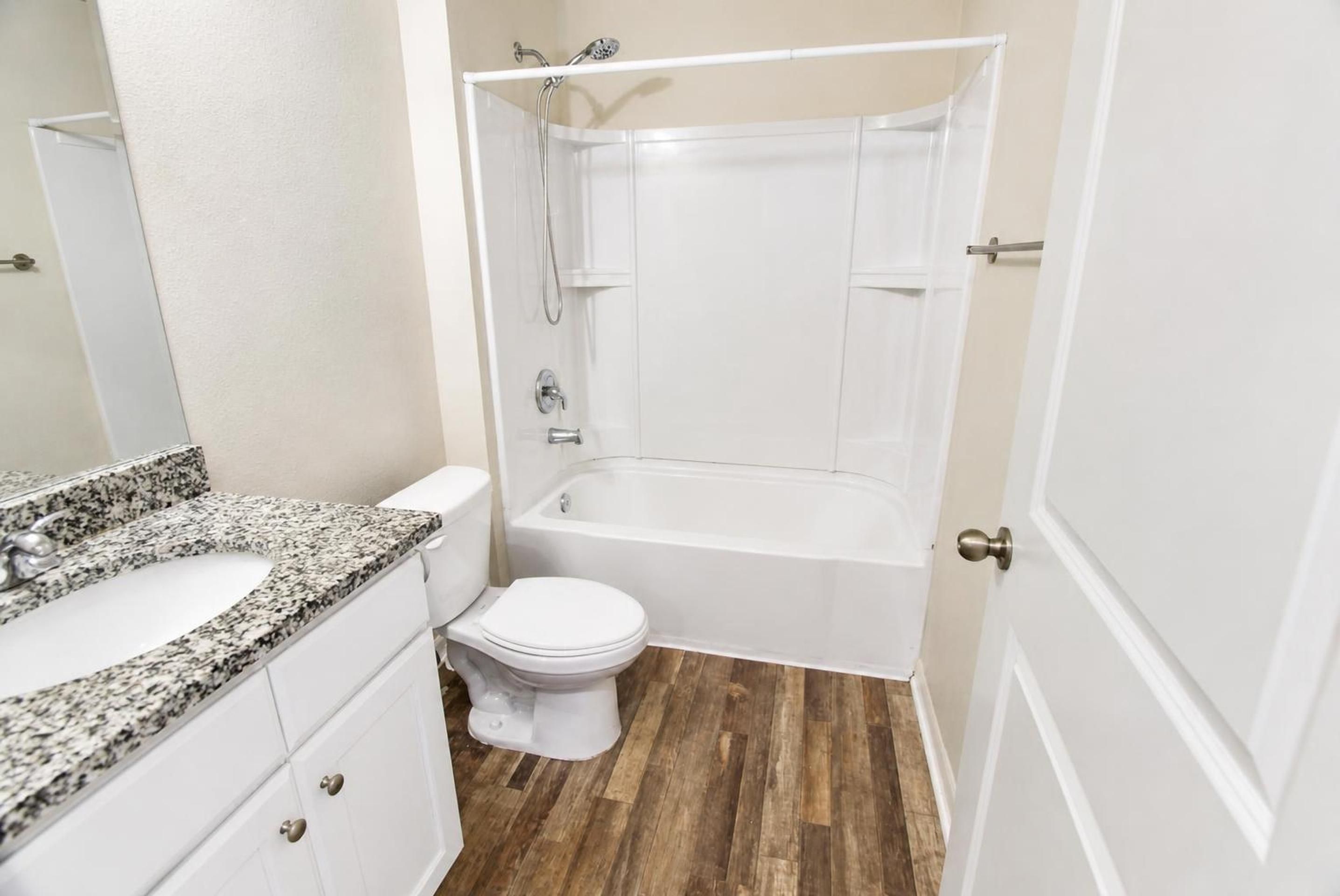 First-story full bathroom