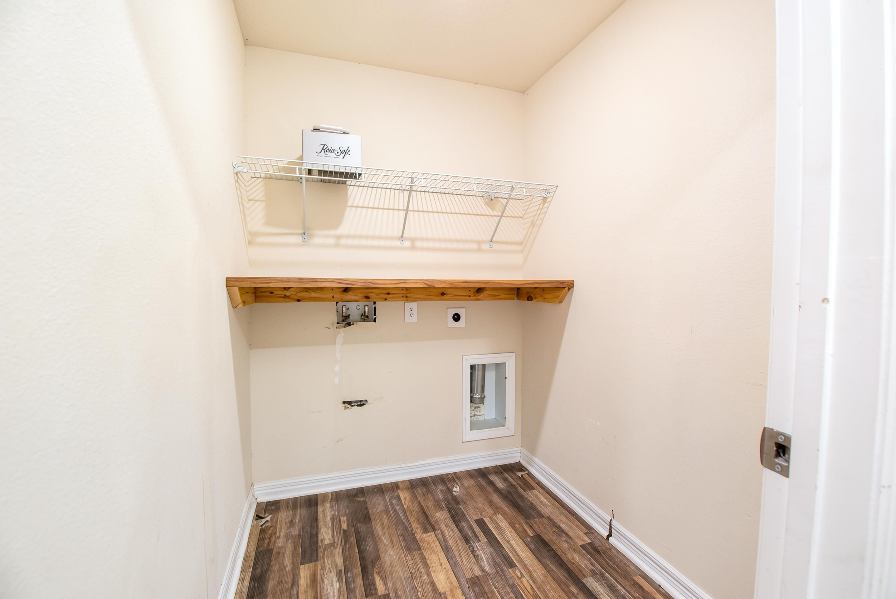 Interior laundry area