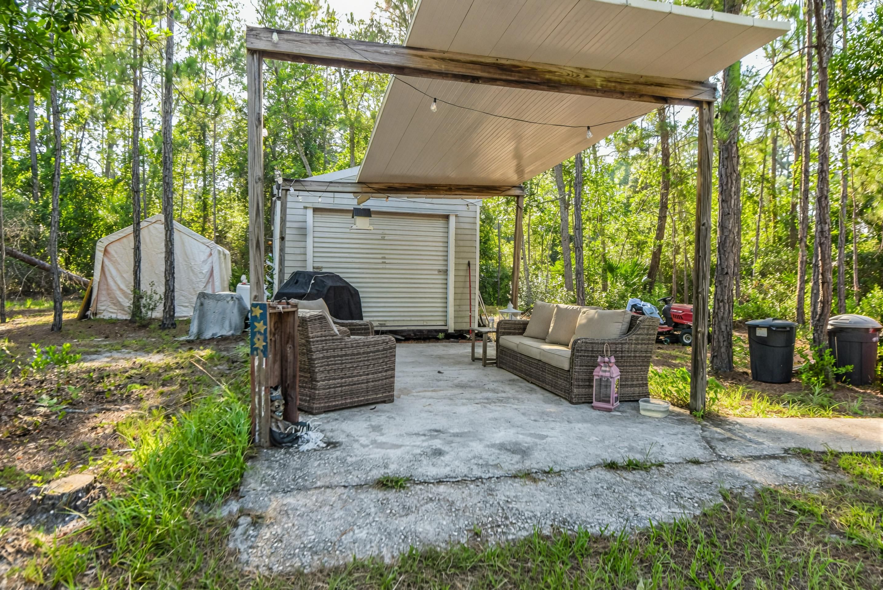 Outdoor seating area