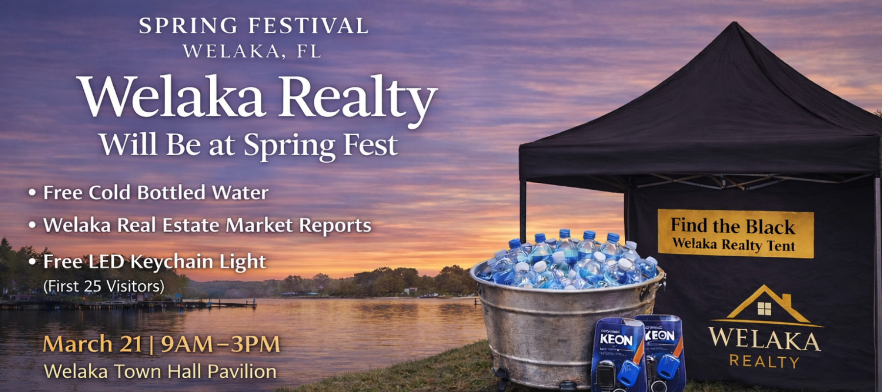 Welaka Realty at the Welaka Spring Festival banner
