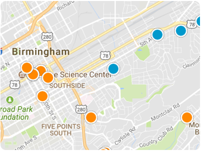 Birmingham Real Estate Map Search