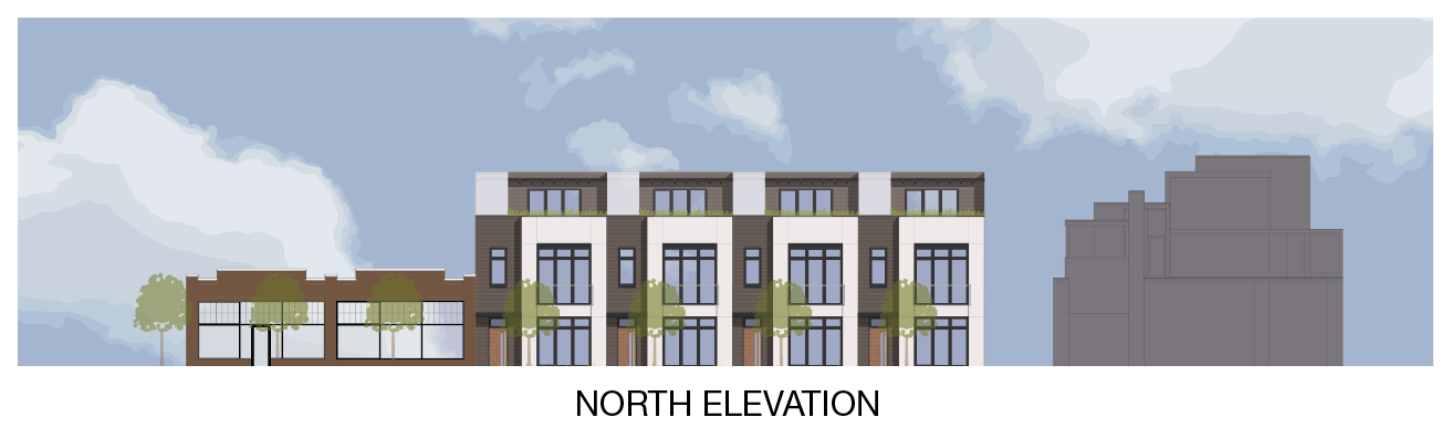 The Perc&eacute;e North Elevation