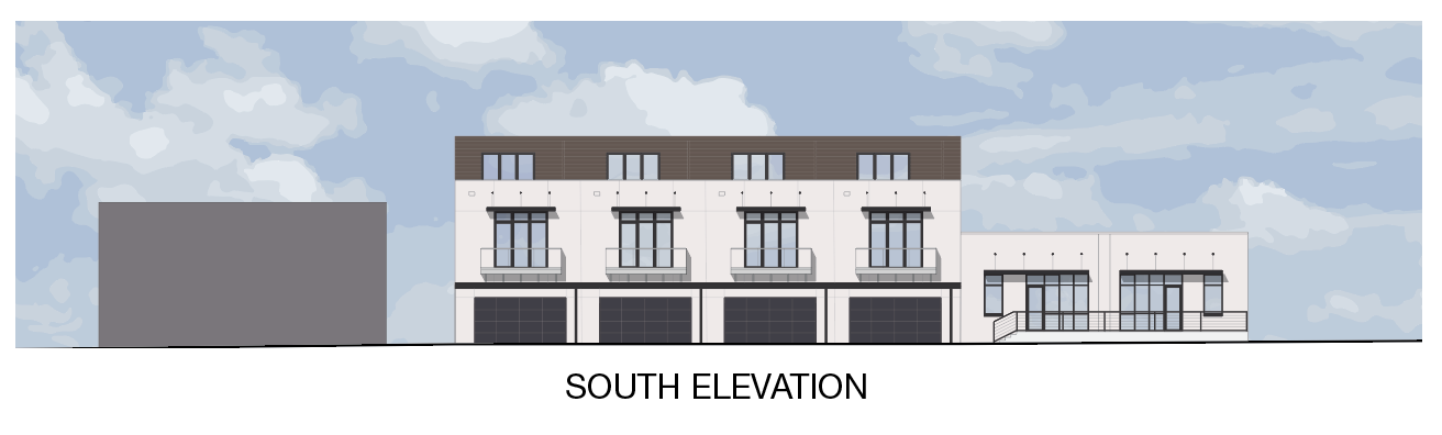 The Perc&eacute;e South Elevation