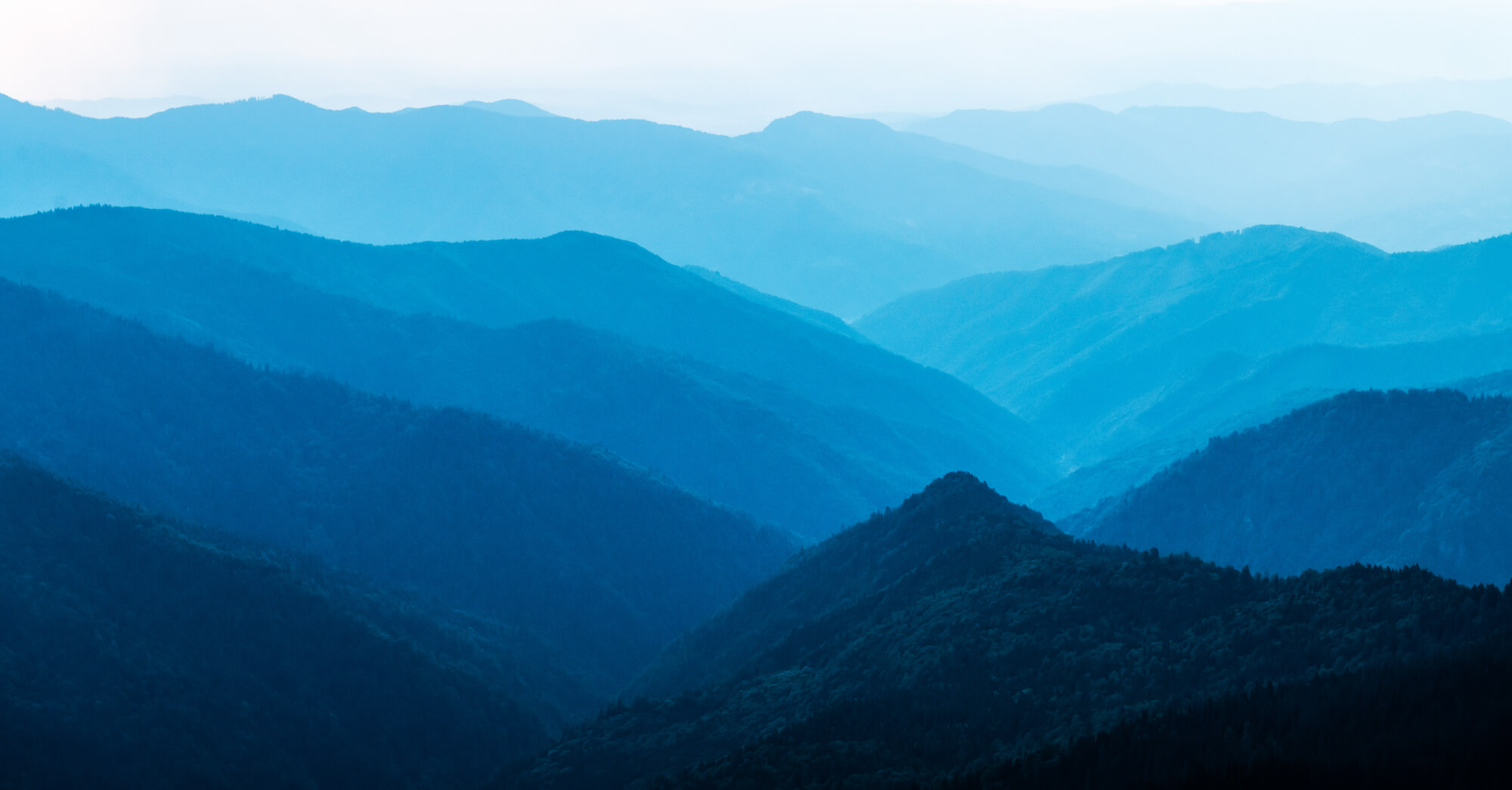 Blue Ridge Mountains surrounding Connestee Falls, Brevard NC