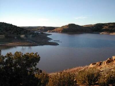 Lyman Lake State Park warm-water reservoir north of Springerville Arizona