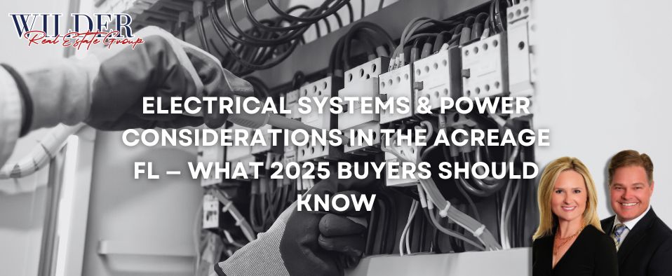 Electrical systems and power considerations in The Acreage FL &mdash; panel, generator, buyer due diligence guide