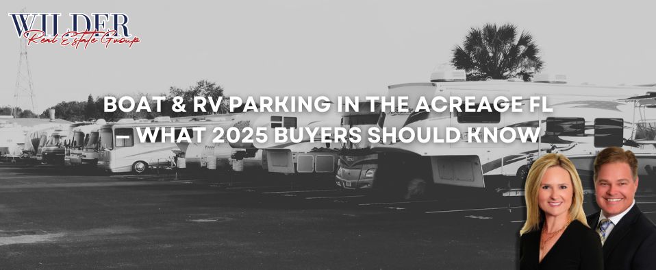 Boat and RV parking in The Acreage FL — storage options, buyer checklist, Loxahatchee