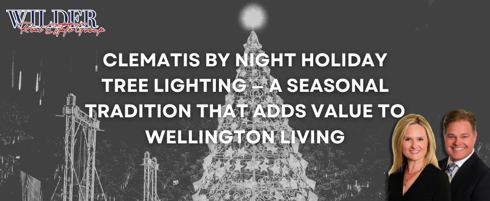 Clematis by Night holiday tree lighting West Palm Beach — Wellington FL residents waterfront event