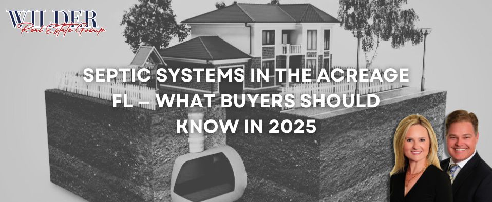 Septic systems in The Acreage FL — buyer guide inspection drain field well setback Loxahatchee Palm Beach County